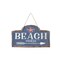 Metal Blue Beach Access Sign 15.13 x 8.88 x 0.19 Inches.